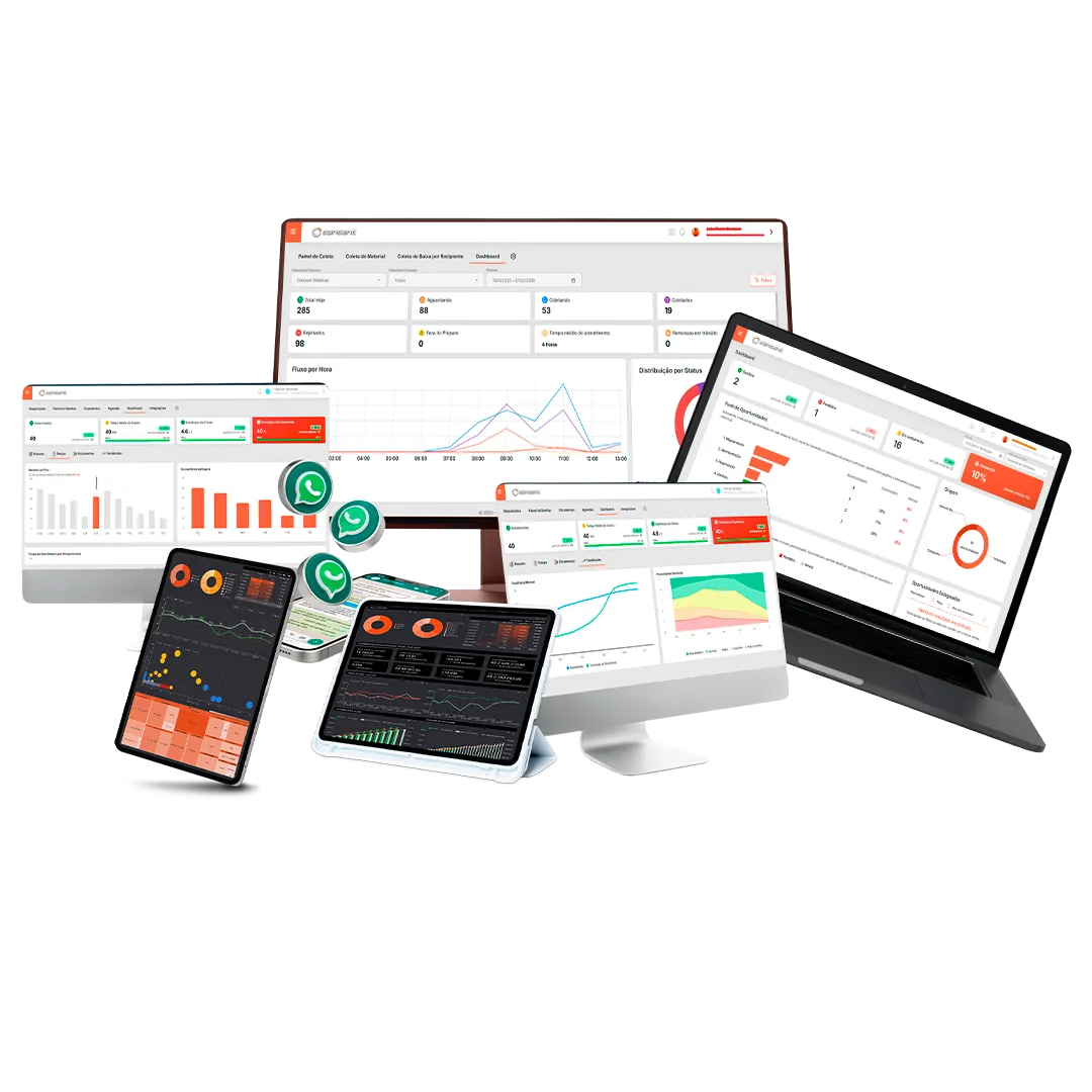 Telas do Concent LIS em monitor, notebook e tablets